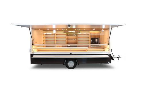 Borco Markttrailer voor brood en patisserie ref 38248, Zakelijke goederen, Stock en Retail | Verkoopwagens