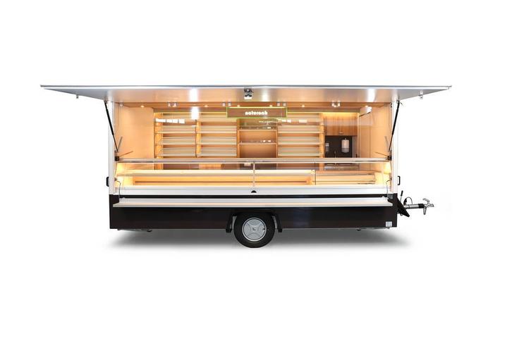 Borco Markttrailer voor brood en patisserie ref 38248, Zakelijke goederen, Stock en Retail | Verkoopwagens