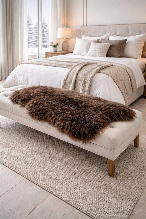 Vloerkleed van echt Nieuw-Zeelandse schapenleer speciaal, Antiek en Kunst, Curiosa en Brocante