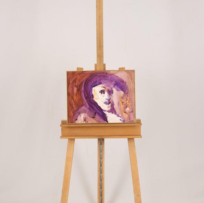 Luis Filcer (1927-2018) - Vrouw in carnaval, Antiek en Kunst, Kunst | Schilderijen | Modern