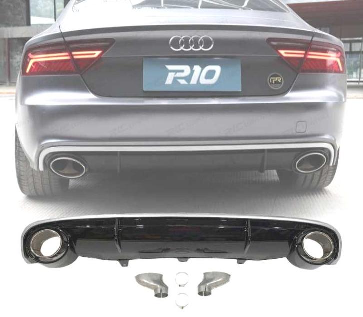 DIFFUSEUR AUDI A7 15-18 LOOK RS7 NOIR BRILLANT, Autos : Pièces & Accessoires, Carrosserie & Tôlerie, Envoi