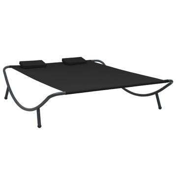 Loungebed Zwart: Luxe Relaxen | Retour Deal | 40% Korting beschikbaar voor biedingen