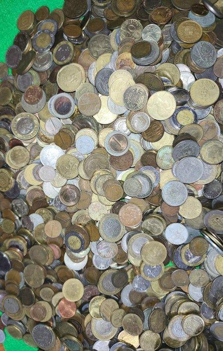 9 kilo aan wereldmunten, periode 1900-2000.. (Zonder, Timbres & Monnaies, Monnaies | Europe | Monnaies non-euro