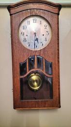 Hang/wand klok - Antiek Messing, Lorenz Furtwangler &Sohne, Antiek en Kunst