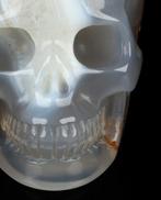 Agaat 288 g Crazy Lace Achat schedel 7,60 cm x 6,60 cm poort, Verzamelen