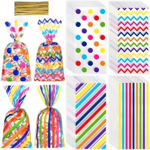 Fako Bijoux® - Uitdeelzakjes Regenboog Mix 1 - 12.5x27.5cm -, Divers, Emballage cadeau, Envoi