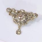 Zonder Minimumprijs - Broche Zilver - Diamant - Vintage, Handtassen en Accessoires, Antieke sieraden