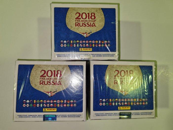 2018 Panini 3x Box sigillato stickers World Cup Russia 2018, Verzamelen, Stickers