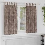vidaXL Gordijn met gordijnen 2 pcs Cappuccino 175 x 140 cm, Huis en Inrichting, Stoffering | Gordijnen en Lamellen, Verzenden