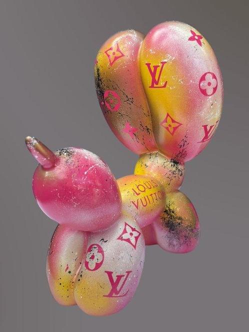 AmsterdamArts - Louis Vuitton inspired balloon dog -, Antiek en Kunst, Kunst | Schilderijen | Modern