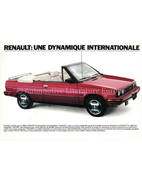1984 RENAULT 9 BROCHURE FRANS, Livres, Autos | Brochures & Magazines, Enlèvement ou Envoi