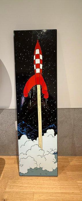 Plaque émaillée « Objectif Lune » - Les Élailleries belges - beschikbaar voor biedingen