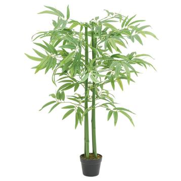 vidaXL Kunstplant bamboe 384 bladeren 120 cm groen, Verzenden