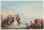 Eugene-Louis Lami (1800-1890) - La Partida - Venecia, Antiek en Kunst, Kunst | Schilderijen | Klassiek