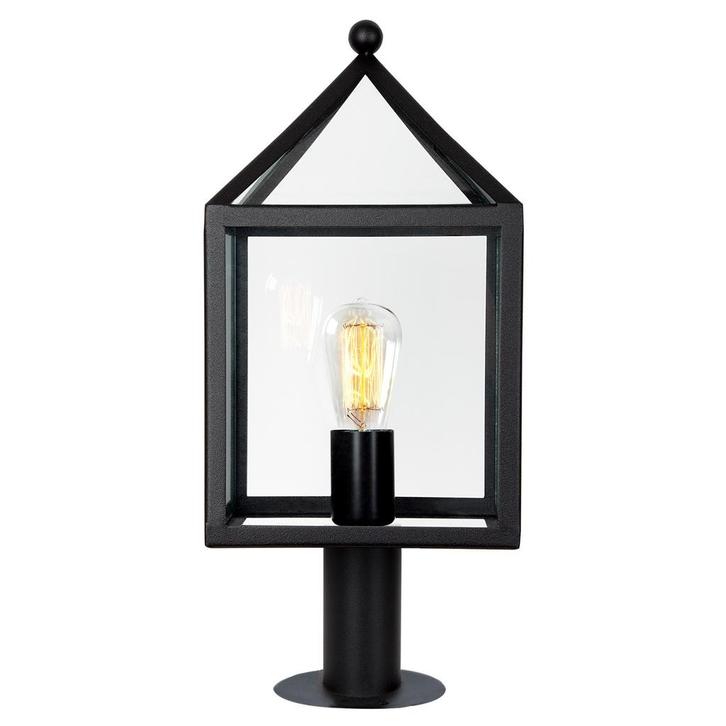 Tuinverlichting Modern Bloemendaal Sokkellamp Zwart met LED, Tuin en Terras, Buitenverlichting, Verzenden