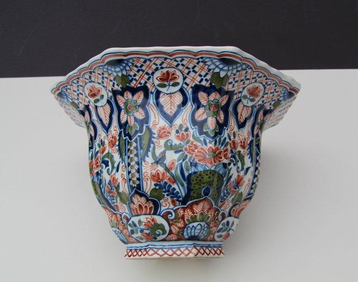 Schaal - Aardewerk - Polychroom Makkum kastkom, Antiek en Kunst, Antiek | Glaswerk en Kristal