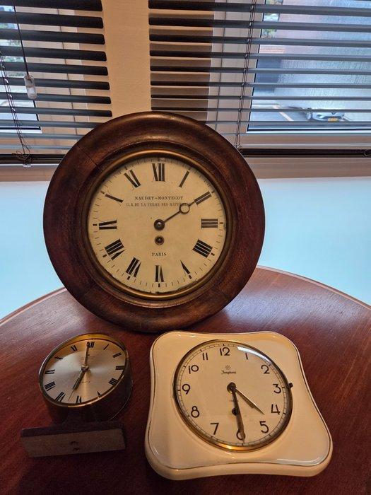 Wandklok - Hout - 1920-1930 - 3 klokken loop of sloop, Antiek en Kunst, Antiek | Klokken