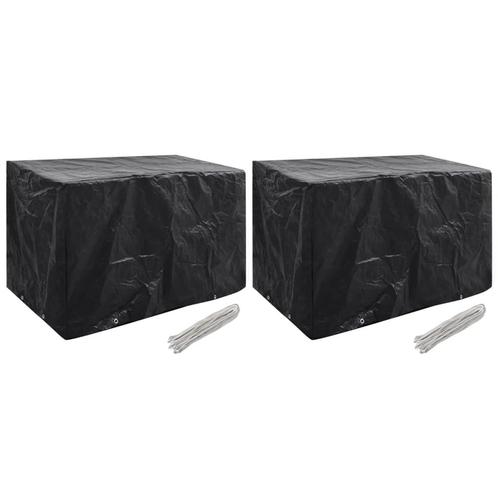 vidaXL Tuinmeubelhoezen 2 st 8 ogen 140x70x90 cm, Tuin en Terras, Tuinmeubel-accessoires, Nieuw, Verzenden