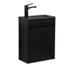 Toiletmeubel Sinta 40 x 22 cm Zwart Fonteinmeubel, Doe-het-zelf en Bouw, Verzenden, Nieuw