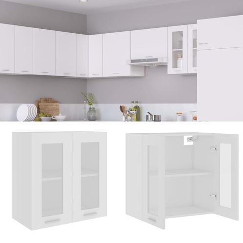vidaXL Hangkast Lyon 60x31x60 cm bewerkt hout wit, Huis en Inrichting, Kasten | Overige, Nieuw, Verzenden