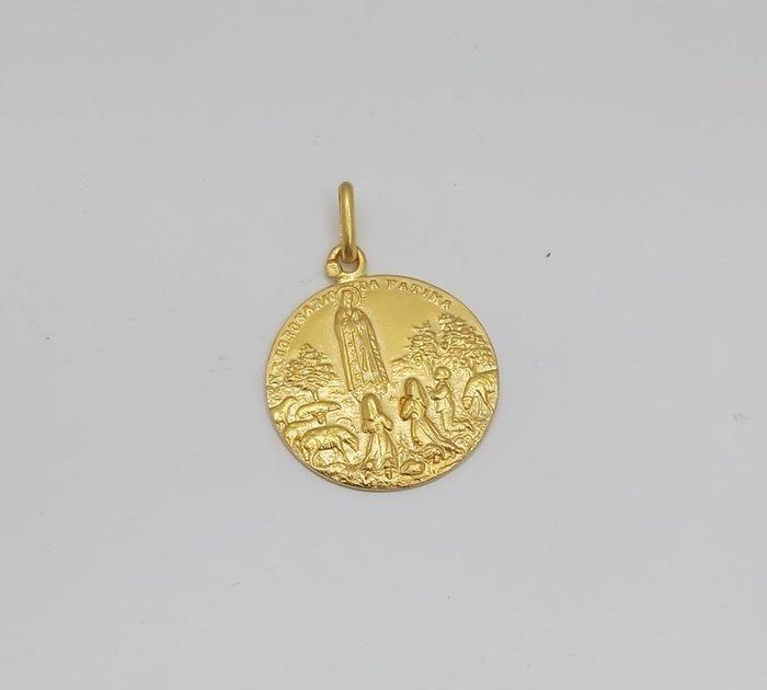 Medaille hanger - 19.2 kt. Geel goud, Handtassen en Accessoires, Antieke sieraden