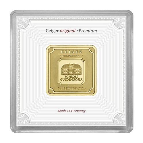 1 Troy Ounce - Goud .999 - Geiger Goldbarren Gold mit, Timbres & Monnaies, Métaux nobles & Lingots