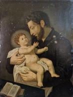 Scuola napoletana (XVII) - SantAntonio con Bambino