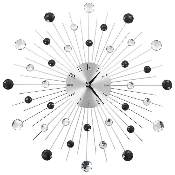 vidaXL Wandklok met quartz-mechanisme 50 cm modern ontwerp, Huis en Inrichting, Woonaccessoires | Klokken, Nieuw, Verzenden