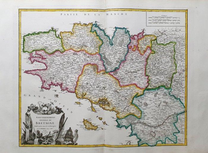 Europa - Frankrijk / Bretagne / Brest / Rennes / Saint-Malo, Boeken, Atlassen en Landkaarten