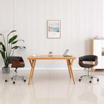 vidaXL Eetkamerstoelen draaibaar 2 st stof grijs, Huis en Inrichting, Stoelen, Verzenden, Nieuw