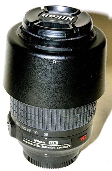 Nikon VR 55-200 mm Objectif d’appareil photo disponible aux enchères