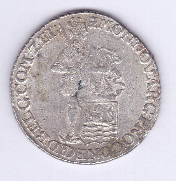 Nederland,Bataafse Republiek. Zilveren dukaat 1795 Zeeland, Postzegels en Munten, Munten | Nederland