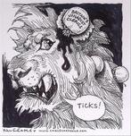 Pentekening Amerika - Britse jihadistische geestelijken, Antiek en Kunst, Verzenden