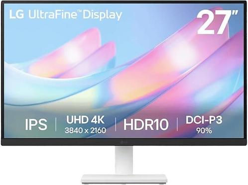 LG - Ultra HD 4K Monitor - 27 inch - Wit, Computers en Software, Monitoren, IPS, In hoogte verstelbaar, 5 ms of meer, Nieuw, Verzenden