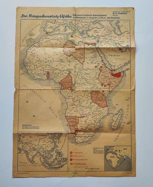 Anonymous - Carl Lange Verlag - Der Kriegsschauplatz Afrika, Antiek en Kunst, Kunst | Tekeningen en Fotografie