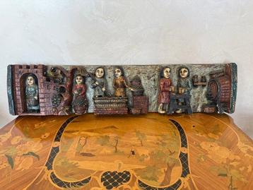 Wanddecoratie - Spaanse handarbeid - Wandrelief met