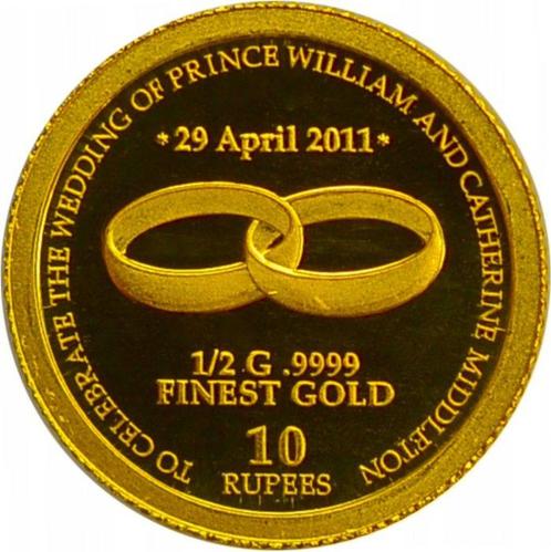 Seychelles. 10 Rupees 2011 Wedding of Prince William &, Postzegels en Munten, Munten | Europa | Niet-Euromunten