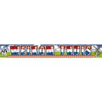 Welkom Thuis Banner 1m 5st, Verzenden, Nieuw