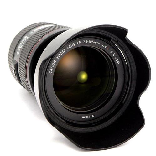 Canon EF 24-105mm f/4L IS II USM zoomlens met EW-83M, Audio, Tv en Foto, Fotocamera's Digitaal