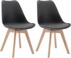 Woltu Eetkamerstoelen - Set van 2 - Hout - Grijs, Verzenden, Nieuw