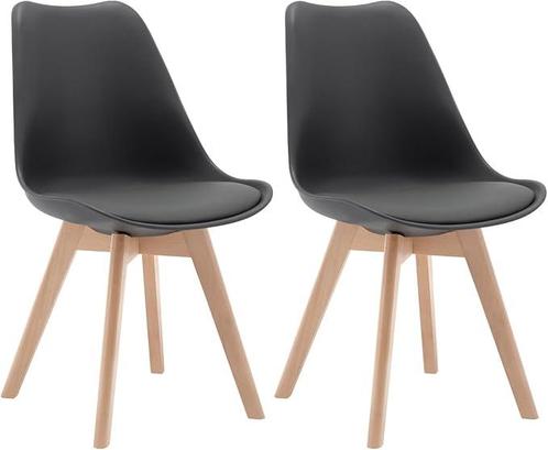 Woltu Eetkamerstoelen - Set van 2 - Hout - Grijs, Huis en Inrichting, Overige Huis en Inrichting, Verzenden