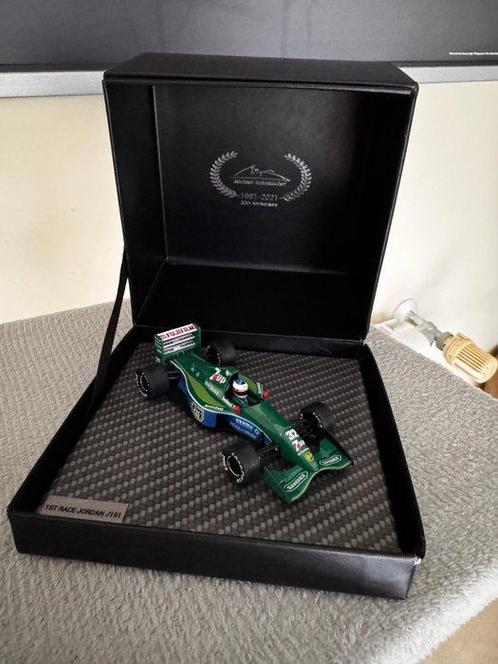 IXO 1:43 - Voiture miniature - Michael Schumacher Jordan 191, Hobby en Vrije tijd, Modelauto's | 1:5 tot 1:12