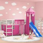 vidaXL Kinderhoogslaper met toren 90x200 cm massief, Huis en Inrichting, Slaapkamer | Bedden, Verzenden, Nieuw