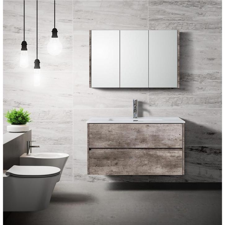 Florence Badmeubelset Londen 80cm Steen, Huis en Inrichting, Badkamer | Badkamermeubels, Ophalen of Verzenden