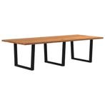 vidaXL Eettafel rechthoekig 280x120x74 cm massief eikenhout, Huis en Inrichting, Tafels | Eettafels, Verzenden, Nieuw