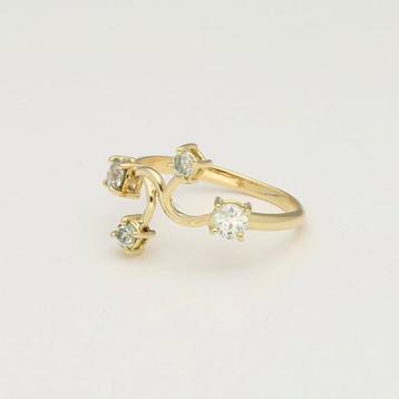 Bague - 18 carats Or jaune Diamant (Naturelle)