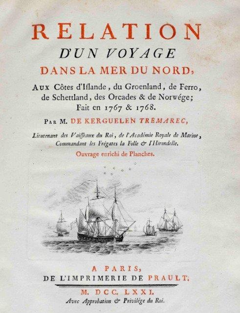 Yves-Joseph De Kerguelen-Tremarec - Relation dun voyage, Antiek en Kunst, Antiek | Boeken en Manuscripten