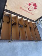 Flûte à champagne - Tissu, similicuir - Coffre sommelier