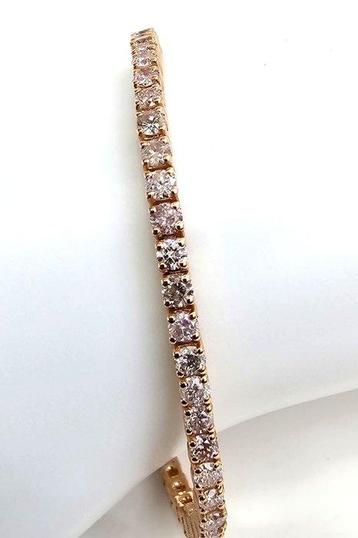 Zonder Minimumprijs - Armband - 14 karaat Roségoud - 3.00ct. beschikbaar voor biedingen