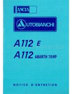 1975 AUTOBIANCHI A112 INSTRUCTIEBOEKJE FRANS